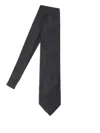 Tom Ford Striped Silk Tie In Black