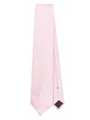 Tom Ford Striped Silk Tie In Pink