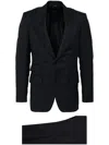Tom Ford Striped Single-breasted Suit In Blue
