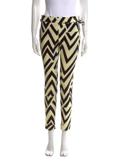 Pre-owned Tom Ford Striped Skinny Leg Pants In Neutral