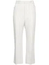 Tom Ford Pinstripe Pants In White