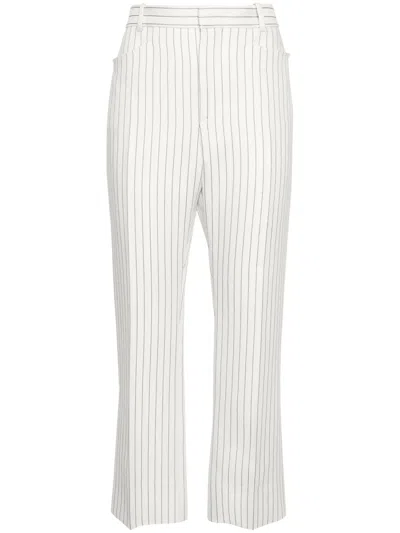 Tom Ford Pinstripe Pants In Neutral
