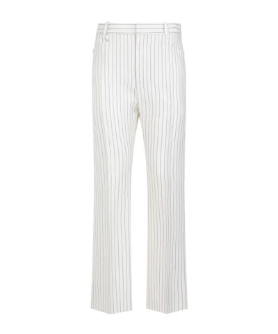 TOM FORD TOM FORD PINSTRIPE STRAIGHT-LEG PANTS
