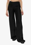Tom Ford Striped Straight Pants In Black
