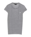Tom Ford Blackwhite Striped T-shirt In Black
