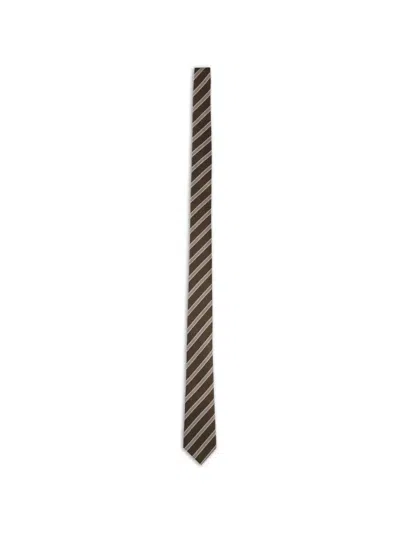 Tom Ford Brown Collection Stripes Tie