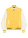 Tom Ford Striped-trim Buttoned Jacket In Yellow
