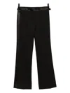 Tom Ford Striped Trousers In Black