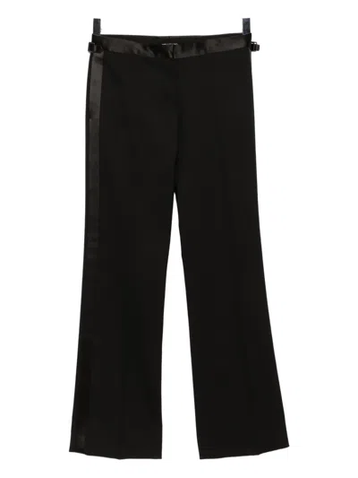 Tom Ford Striped Trousers In Black