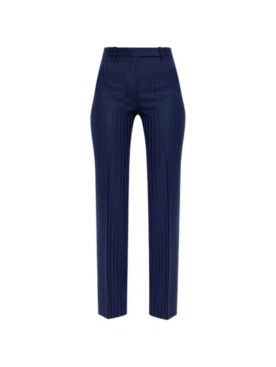 Tom Ford Striped Trousers In Blue