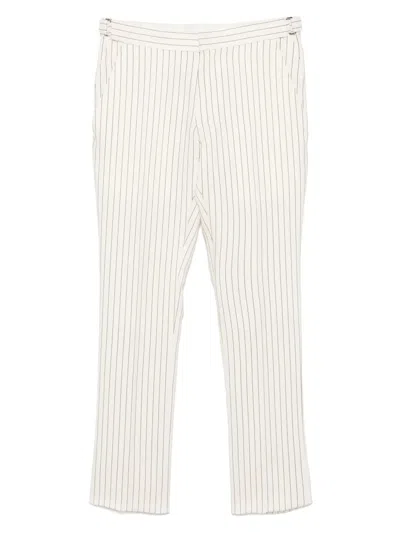 Tom Ford Striped Trousers In Neutrals