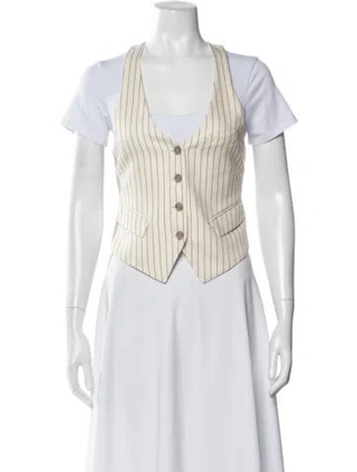 Pre-owned Tom Ford Striped Vest In Neutral