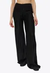Tom Ford Striped Straight Pants In Black