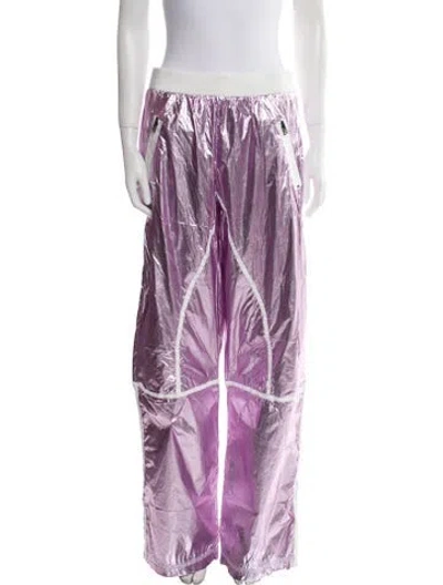Pre-owned Tom Ford Striped Wide Leg Pants W/ Tags In Purple