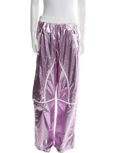 Pre-owned Tom Ford Striped Wide Leg Pants W/ Tags In Purple