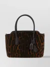 Tom Ford Ocelot Medium Leather-trimmed Ocelot-print Brushed-suede Tote