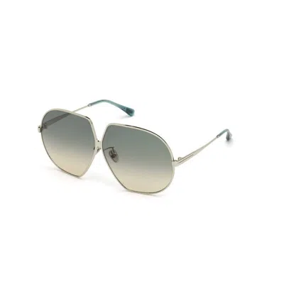 Tom Ford Stunning Silver Sunglasses For Women In Gray