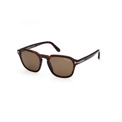 Tom Ford Stylish Havana Sunglasses For Men In Brown