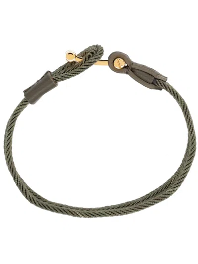 Tom Ford Stylish Men's Nylon Bracelet - Spring Summer 2026 In Metallic