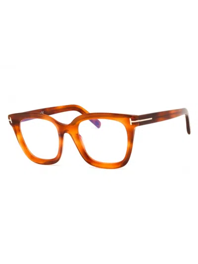 Tom Ford Stylish Rectangular Eyeglasses For Women In Brown