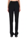 Tom Ford Sharp Herringbone Tailored Straight Pants In Black