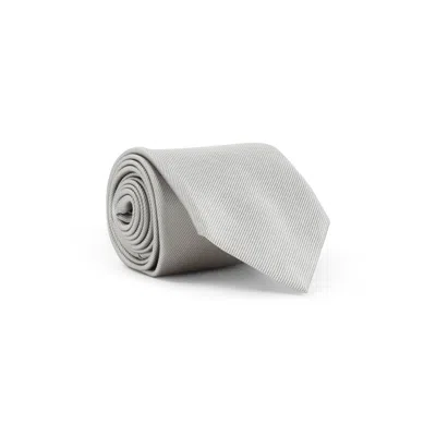 Tom Ford Subtle Ribbed Silk Tie In Nude Tones In White