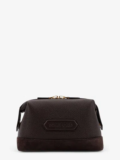 Tom Ford Suede And Leather Clutch
