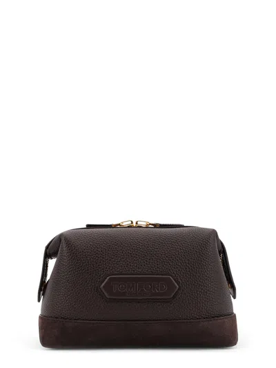 Tom Ford Suede And Leather Clutch