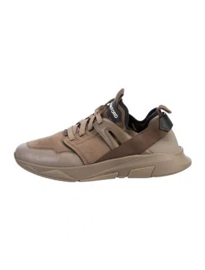 Pre-owned Tom Ford Suede Athletic Sneakers In Brown