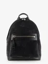 Tom Ford Suede Backpack With Maxi Zip On The Front In Purple