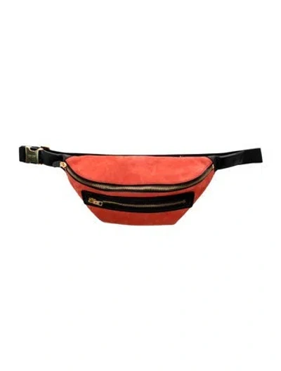 Pre-owned Tom Ford Suede Belt Bag W/ Tags In Orange