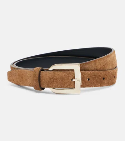 Tom Ford Suede Belt In Brown