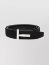 Tom Ford T-buckle Suede Belt Accessories In Black