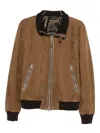 Tom Ford Suede Bomber Jacket In Brown