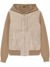 Tom Ford Suede Bomber Jacket In Brown