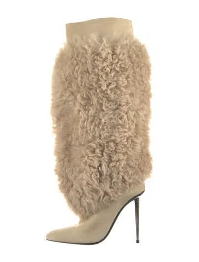 Pre-owned Tom Ford Suede Boots In Neutrals