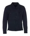 Tom Ford Suede Button-up Jacket In Blue