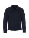 Tom Ford Suede Button-up Jacket In Blue