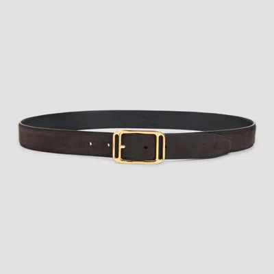 TOM FORD SUEDE CALF LEATHER BELT