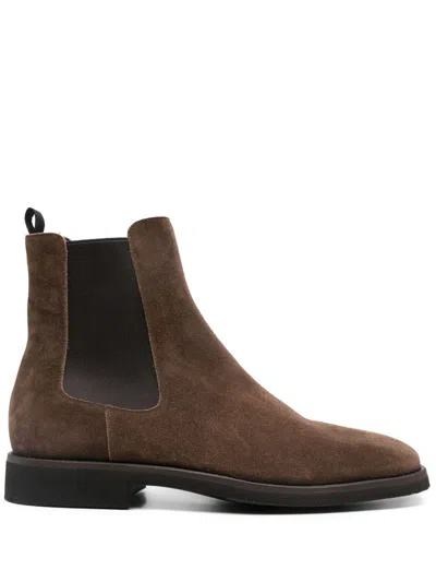 Tom Ford Suede Chelsea Boot In Brown