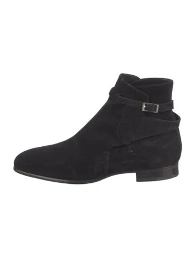 Pre-owned Tom Ford Suede Chelsea Boots In Black