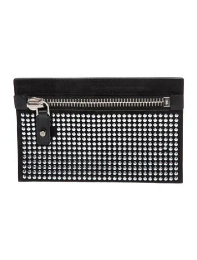 Pre-owned Tom Ford Suede Clutch In Black