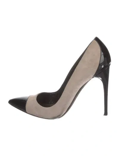 Pre-owned Tom Ford Suede Colorblock Pattern Pumps