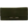 Tom Ford Suede East/west Shoulder Bag In Green