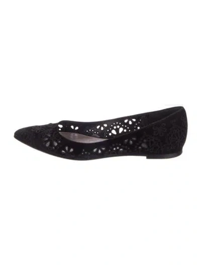 Pre-owned Tom Ford Suede Flats In Black
