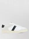 Tom Ford Panelled Suede And Grained Leather Sneakers In White