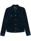 Tom Ford Suede Jacket In Blue