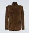 Tom Ford Jacke Aus Veloursleder In Braun