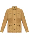 Tom Ford Suede Jacket In Neutrals
