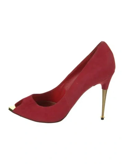 Pre-owned Tom Ford Suede Leather Trim Embellishment Pumps